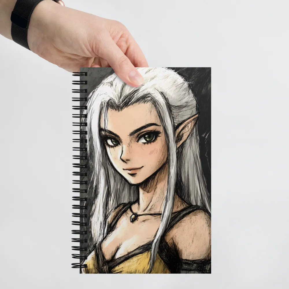 Enchanting Elf Portrait 
 Spiral Notebook | 140 pages