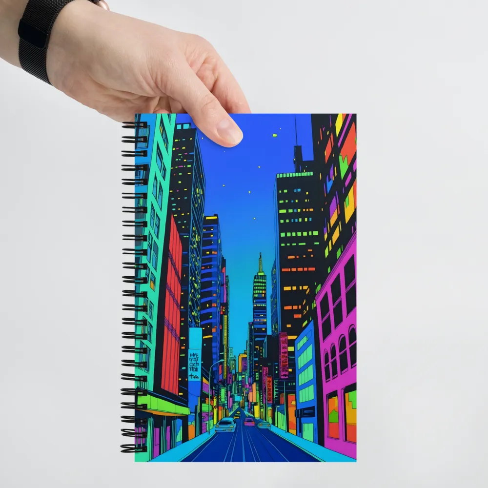 Cyberpunk City Nights 
 Spiral Notebook | 140 pages