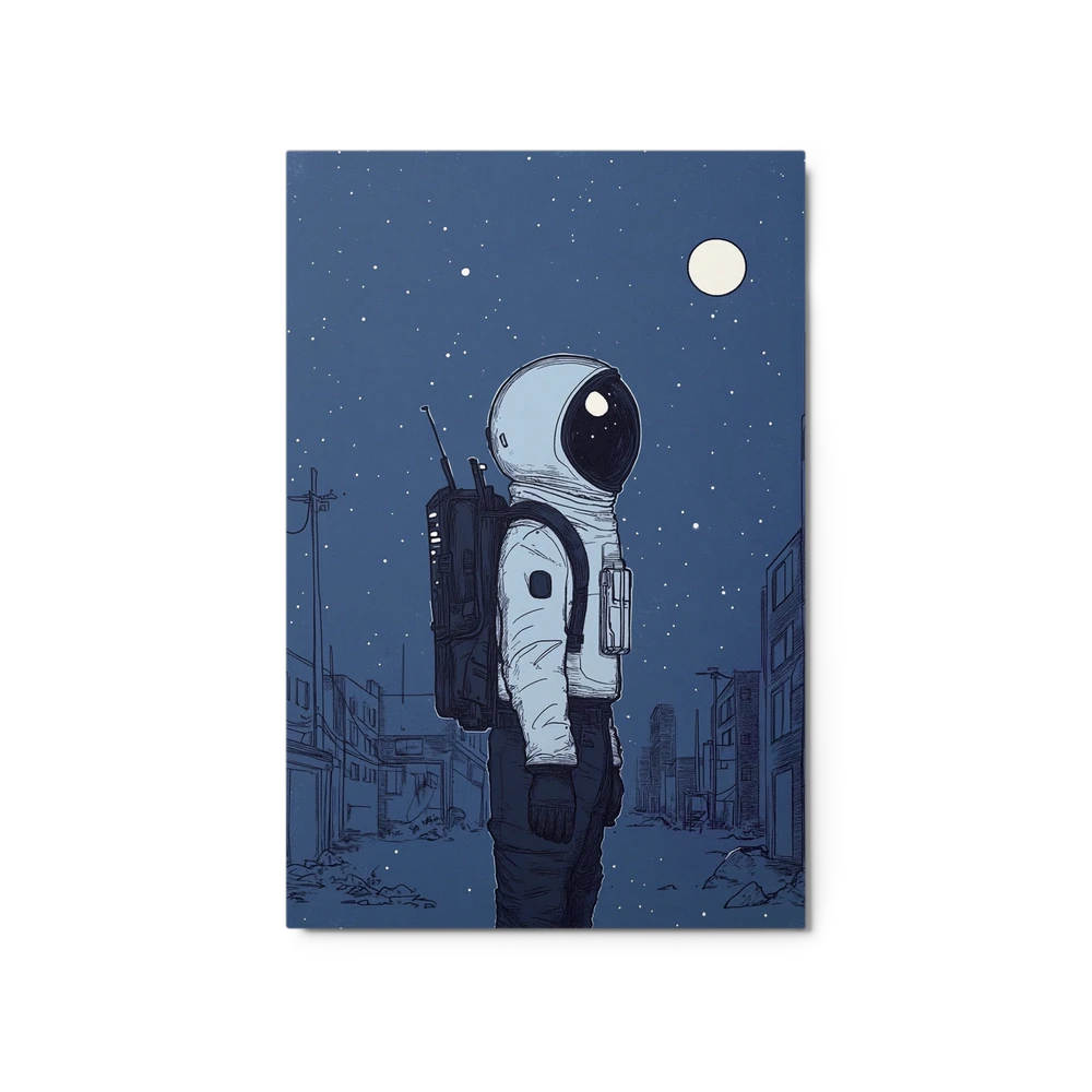 Stargazer in the City | Art Print
