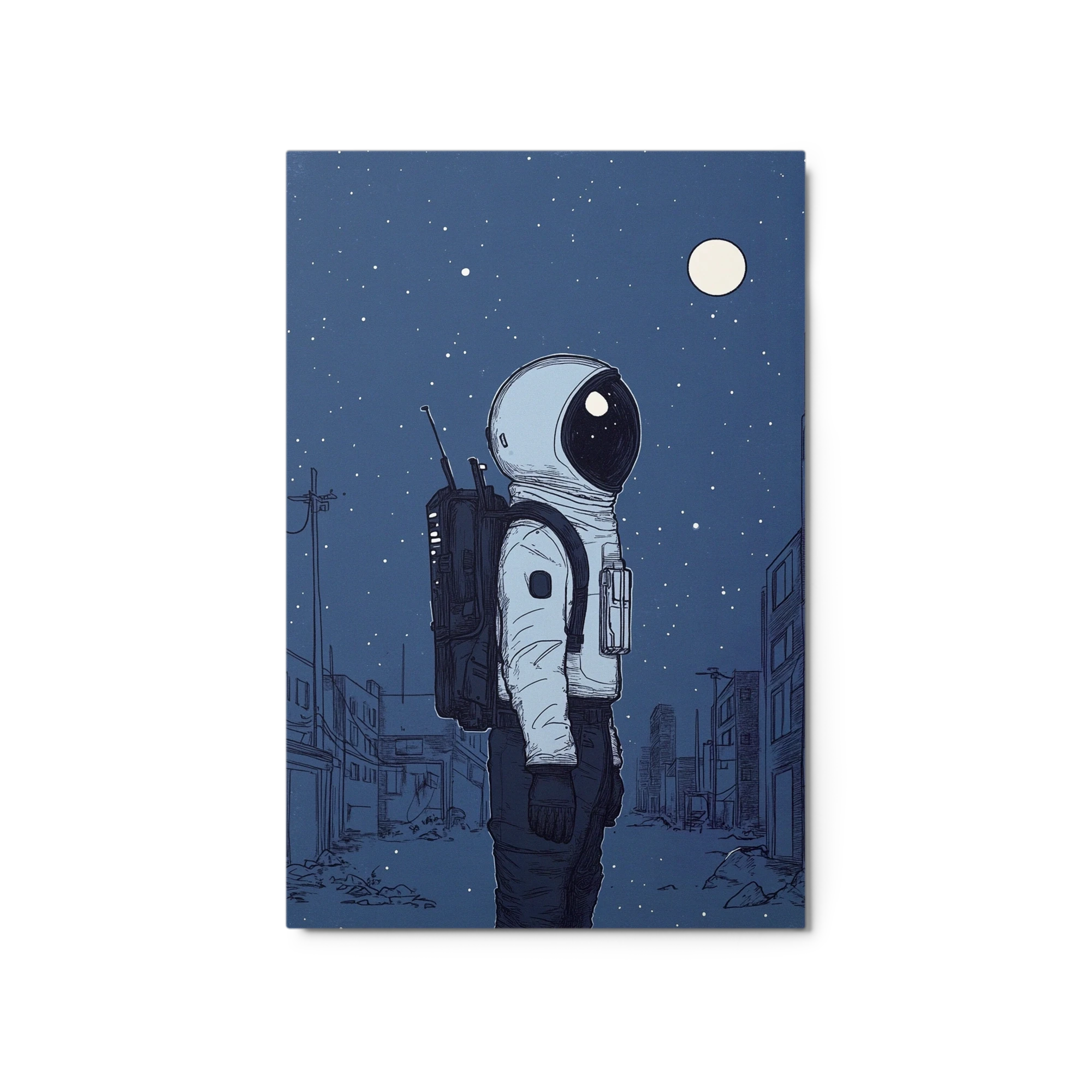 Astronaut in Deserted City