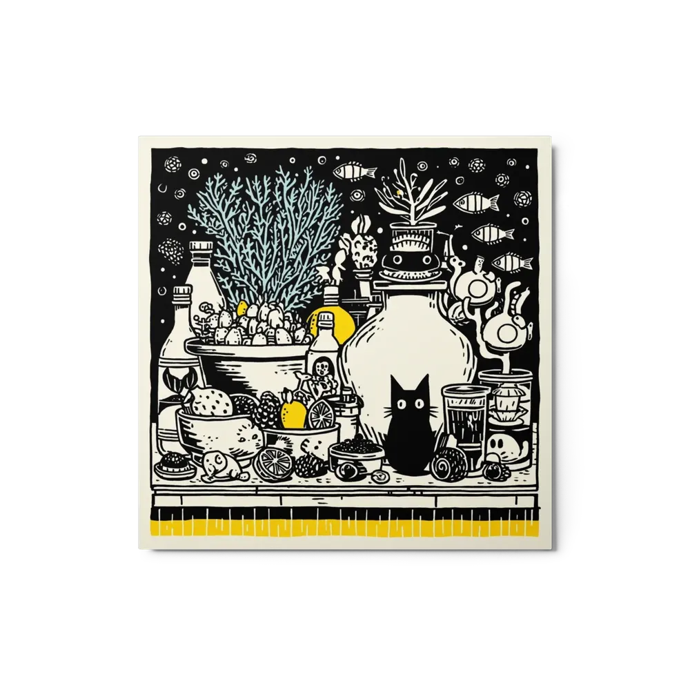 The Black Cat's Pantry | Art Print