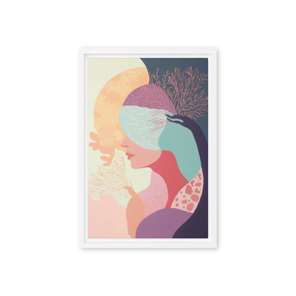 Abstract Nature-Inspired Human Silhouette