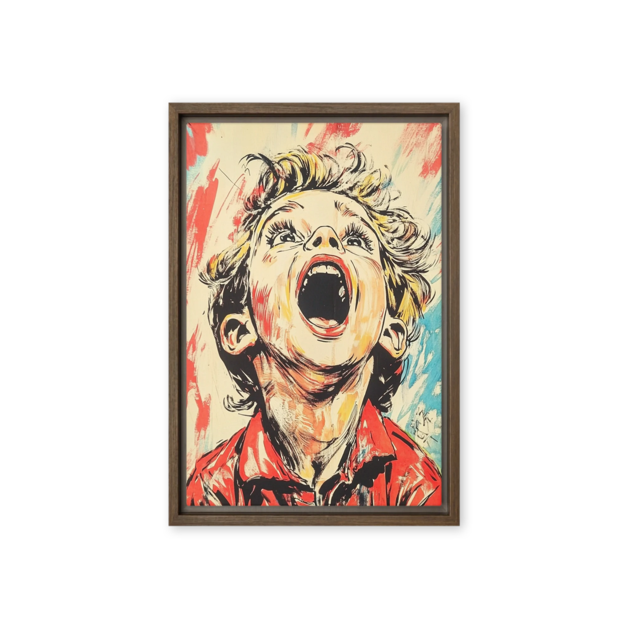 Emotional Outcry Portrait | Art Print