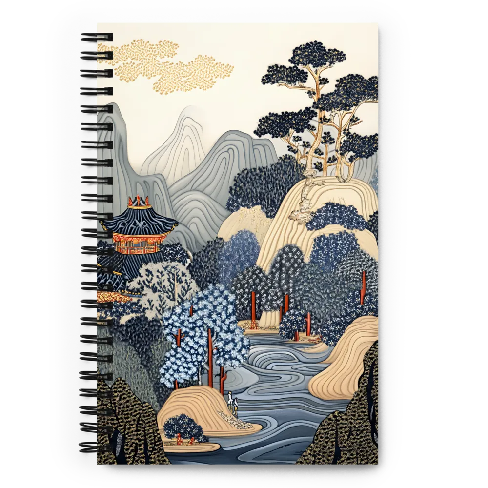 Serene Korean Landscape 
 Spiral Notebook | 140 pages