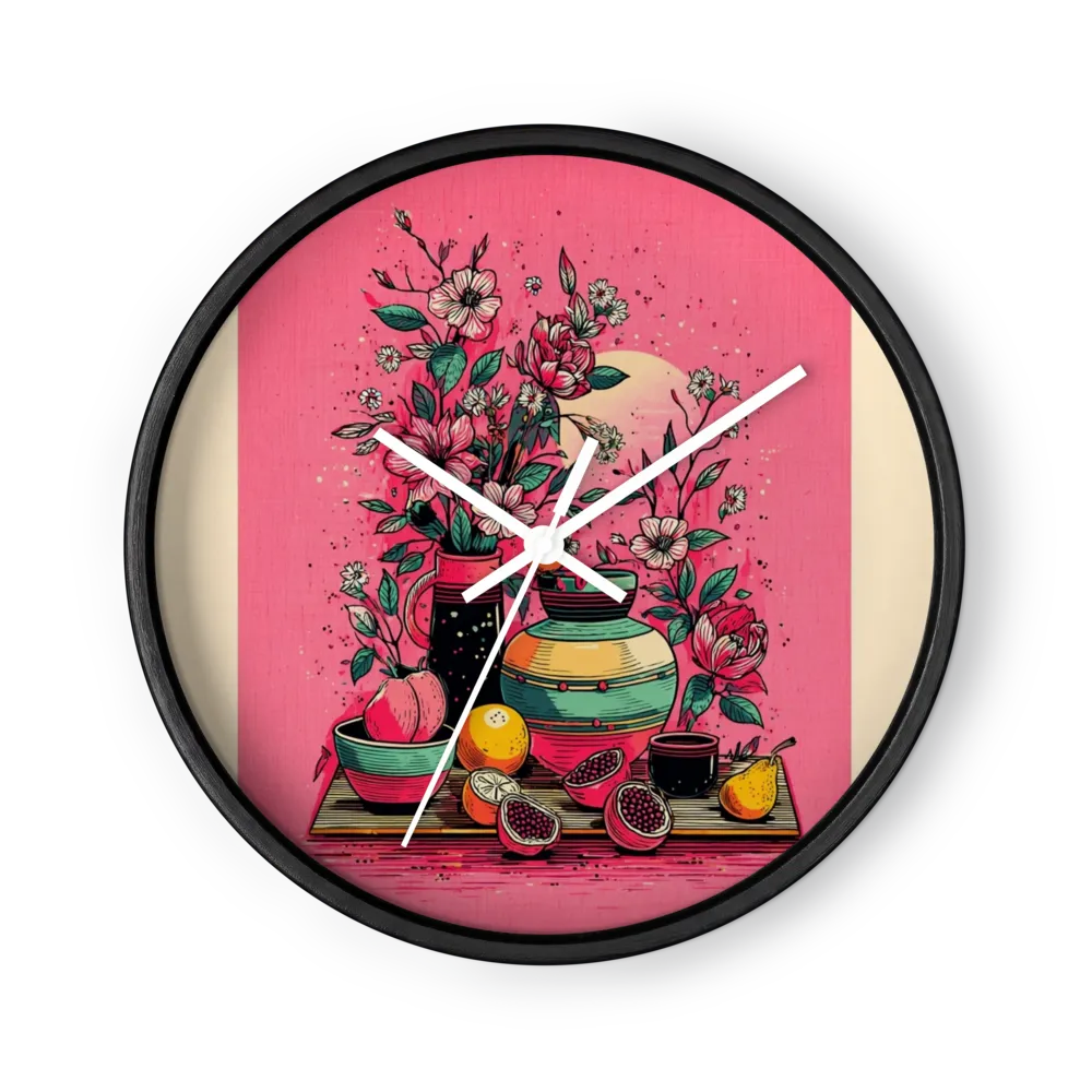Botanical Still Life on Pink