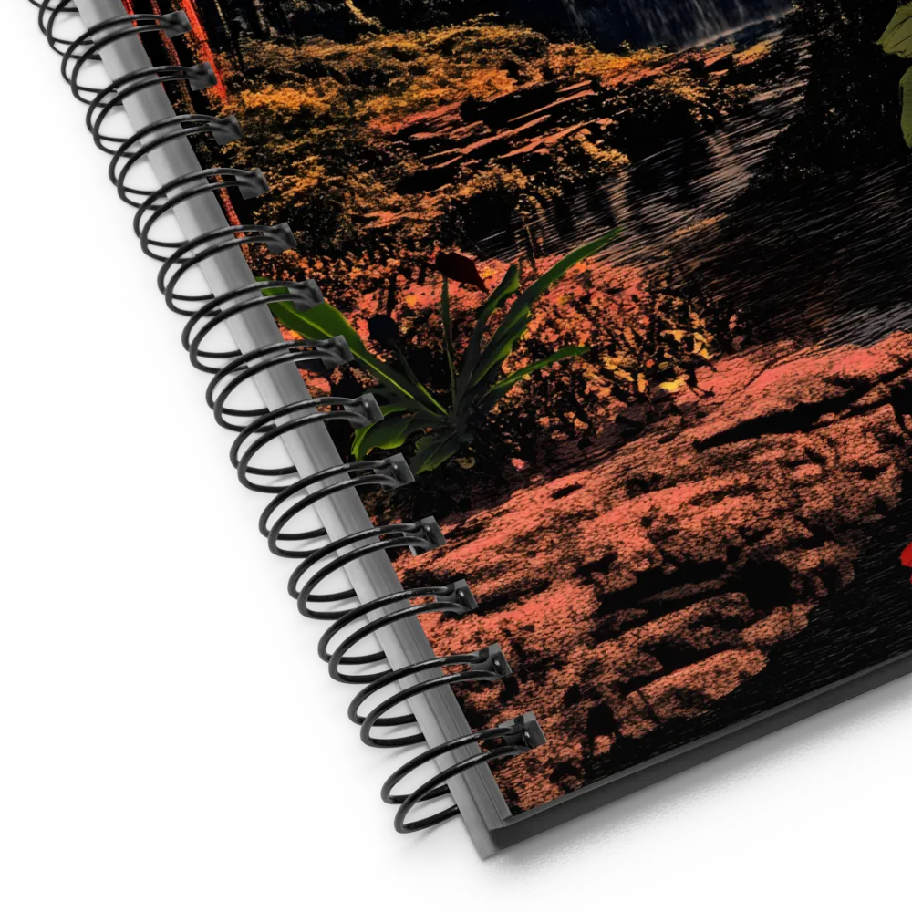 Enchanted Jungle Waterfall 
 Spiral Notebook | 140 pages