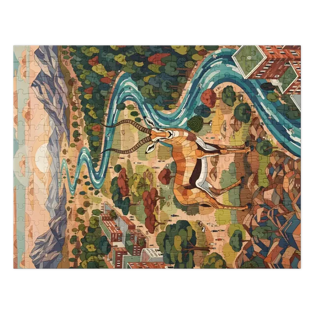 Antelope at the River | Jigsaw Puzzles