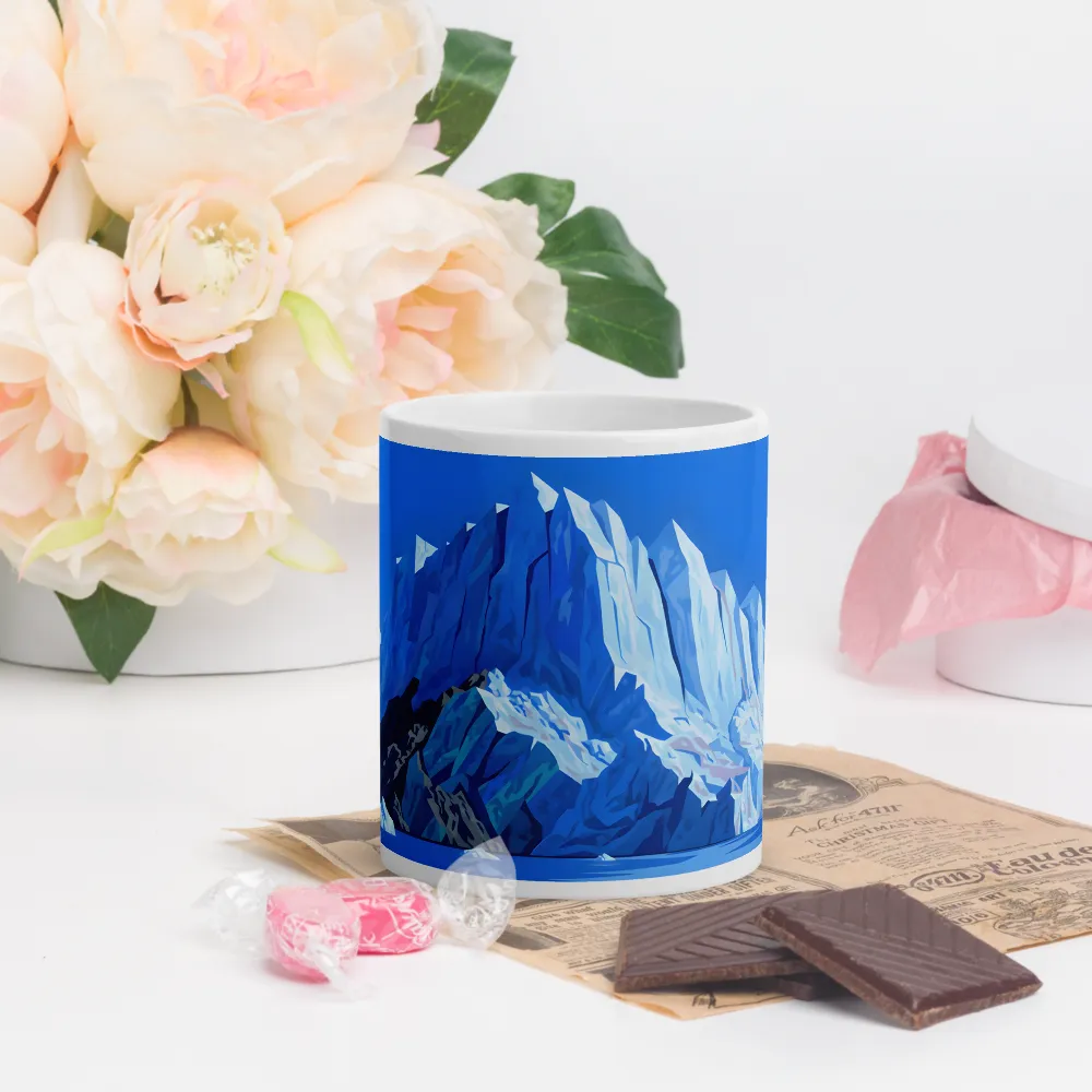 Blue Glacier 
 Mug with Red inside | 15 oz