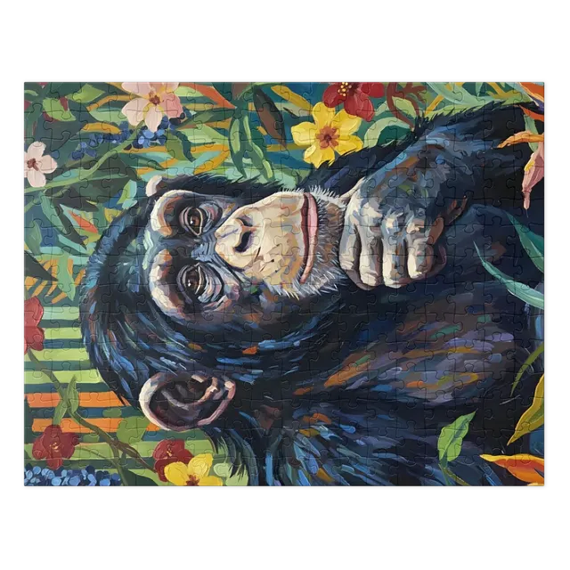Contemplative Chimpanzee | Jigsaw Puzzles