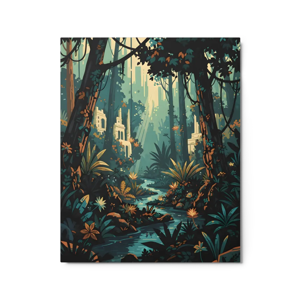 Secrets of the Lost Forest 
 Canvas with Brown Frame