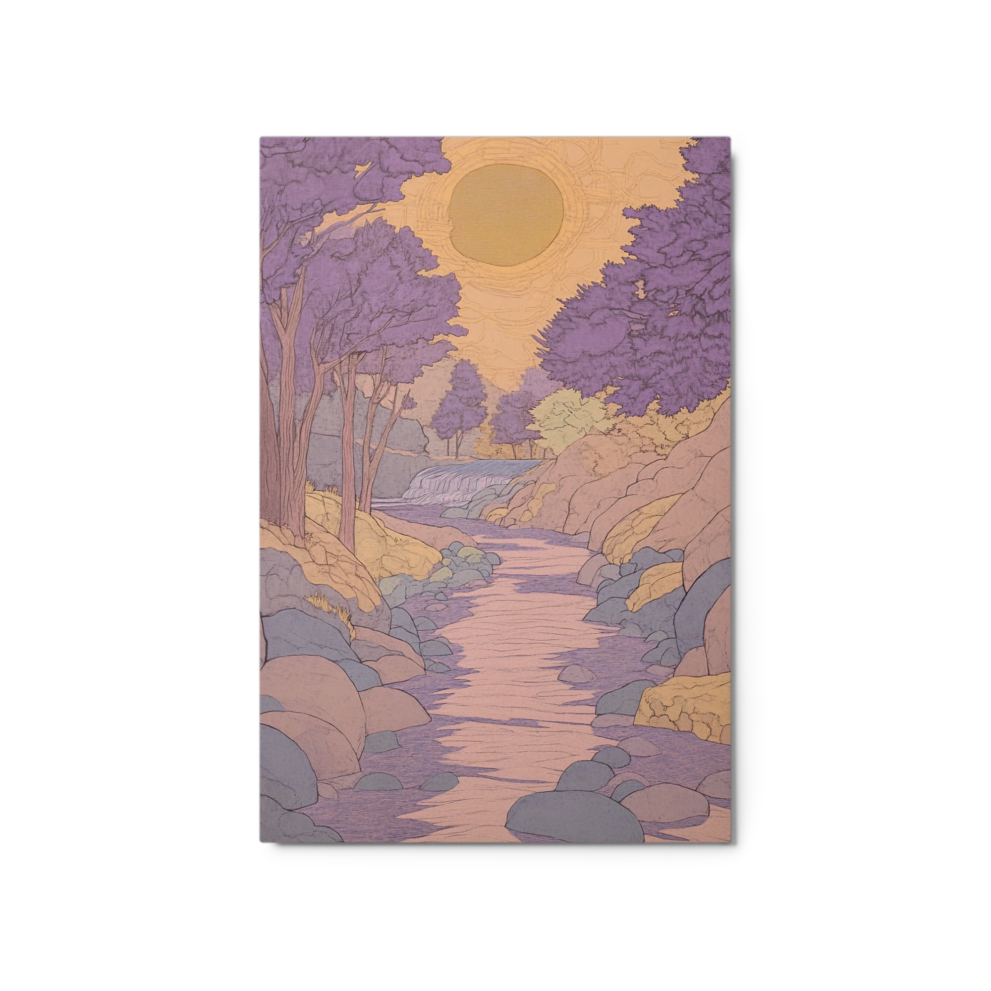 Serene Landscape with River