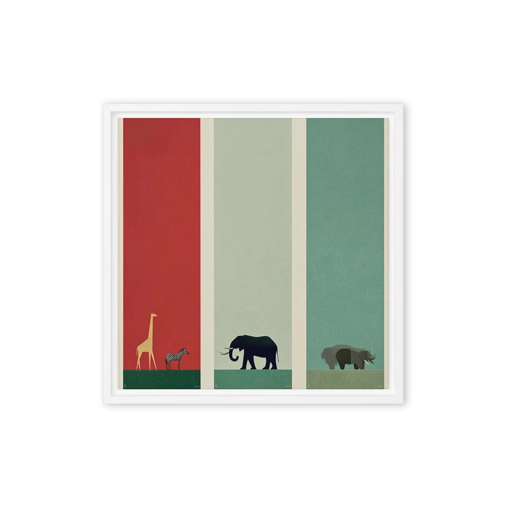 Safari Animal Triptych | Art Print