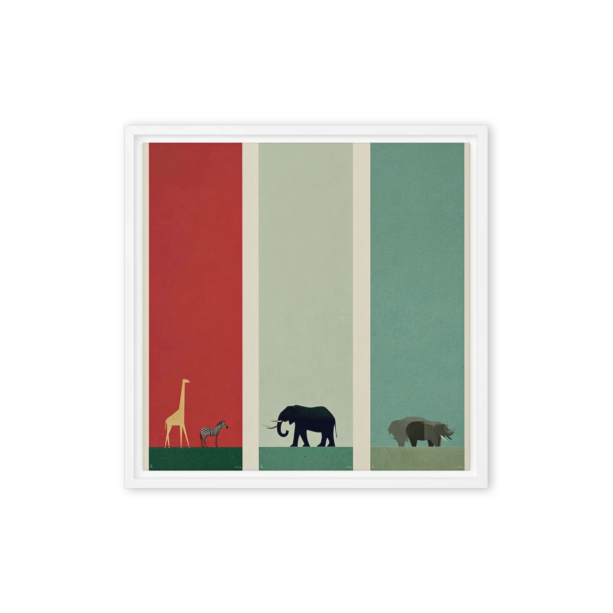 Safari Animal Triptych | Art Print
