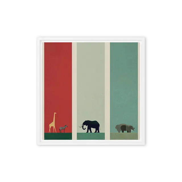 Safari Animal Triptych | Art Print
