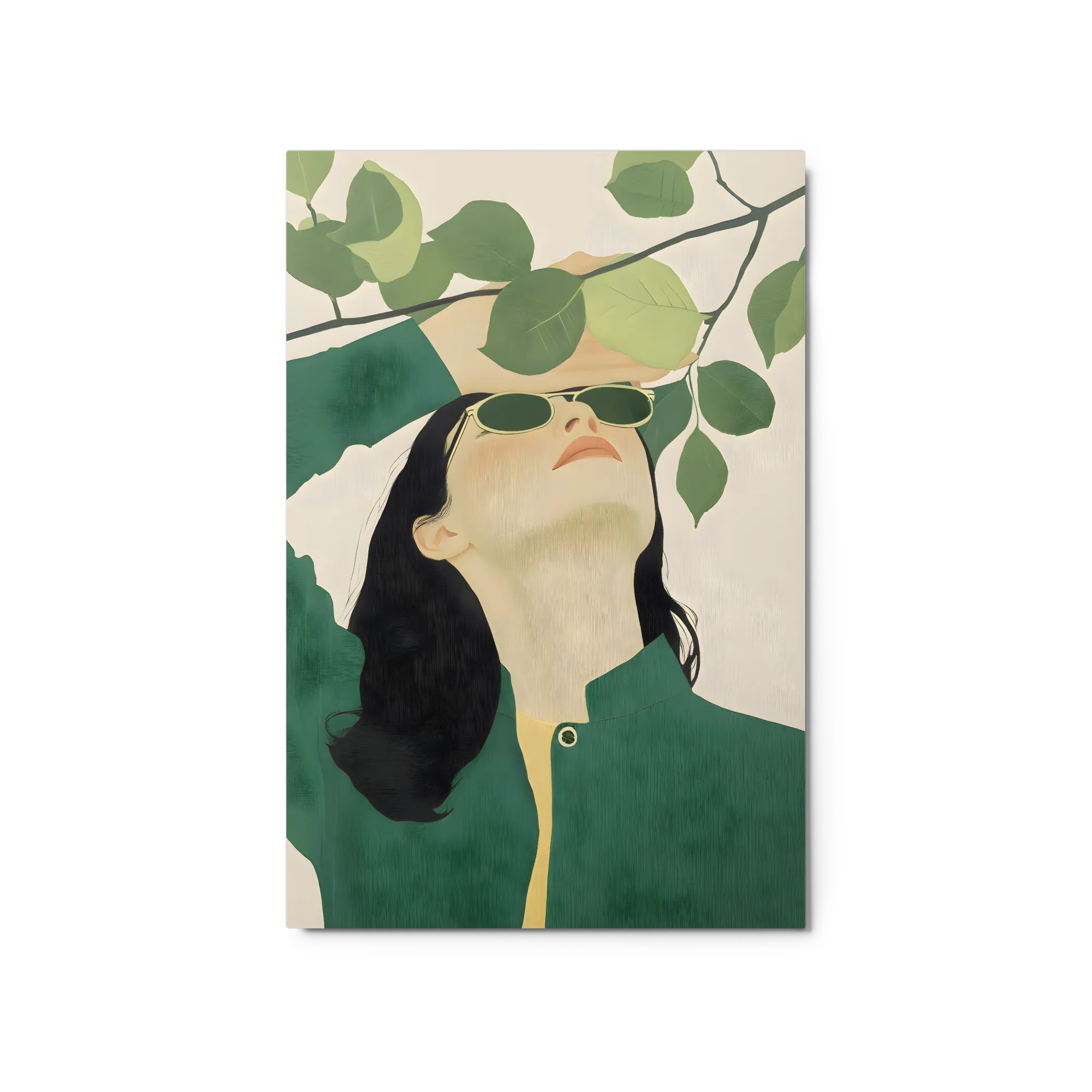 Upward Gaze in Green