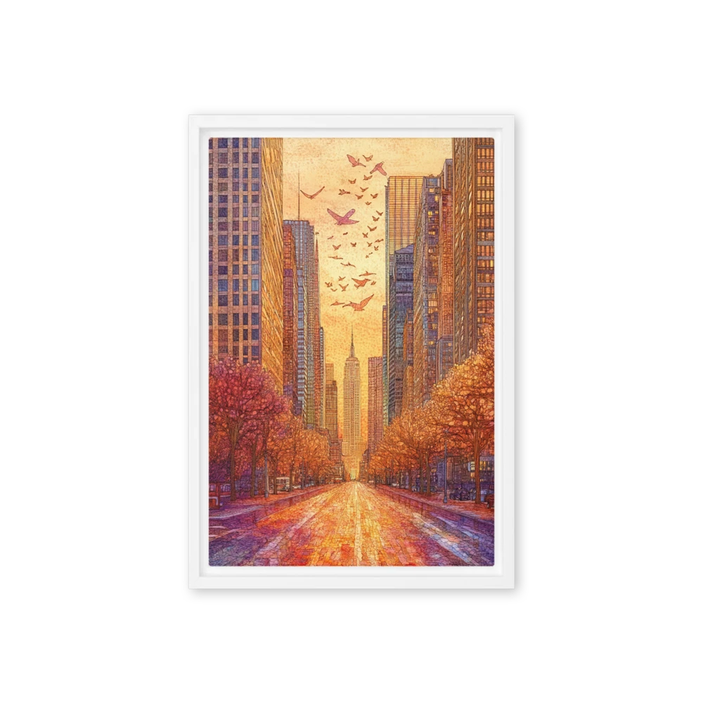 Autumn Flight Over Metropolis | Art Print