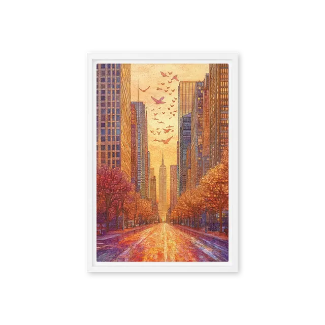 Autumn Flight Over Metropolis | Art Print