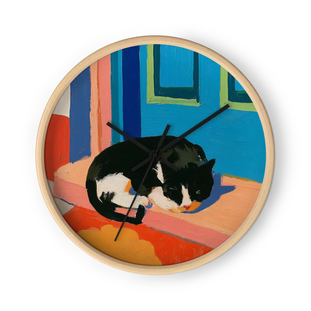 Resting Tuxedo Cat