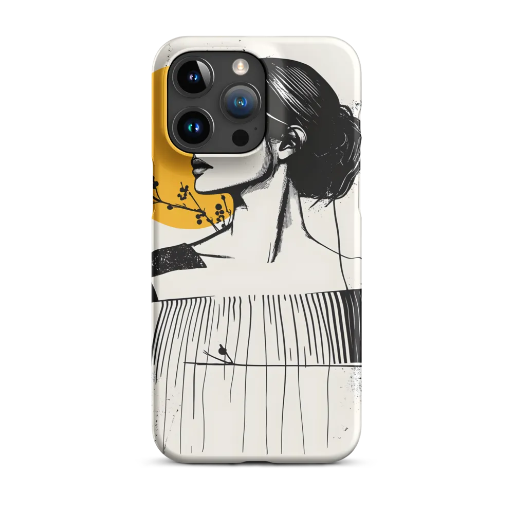 Golden Sun Silhouette | Phone Case