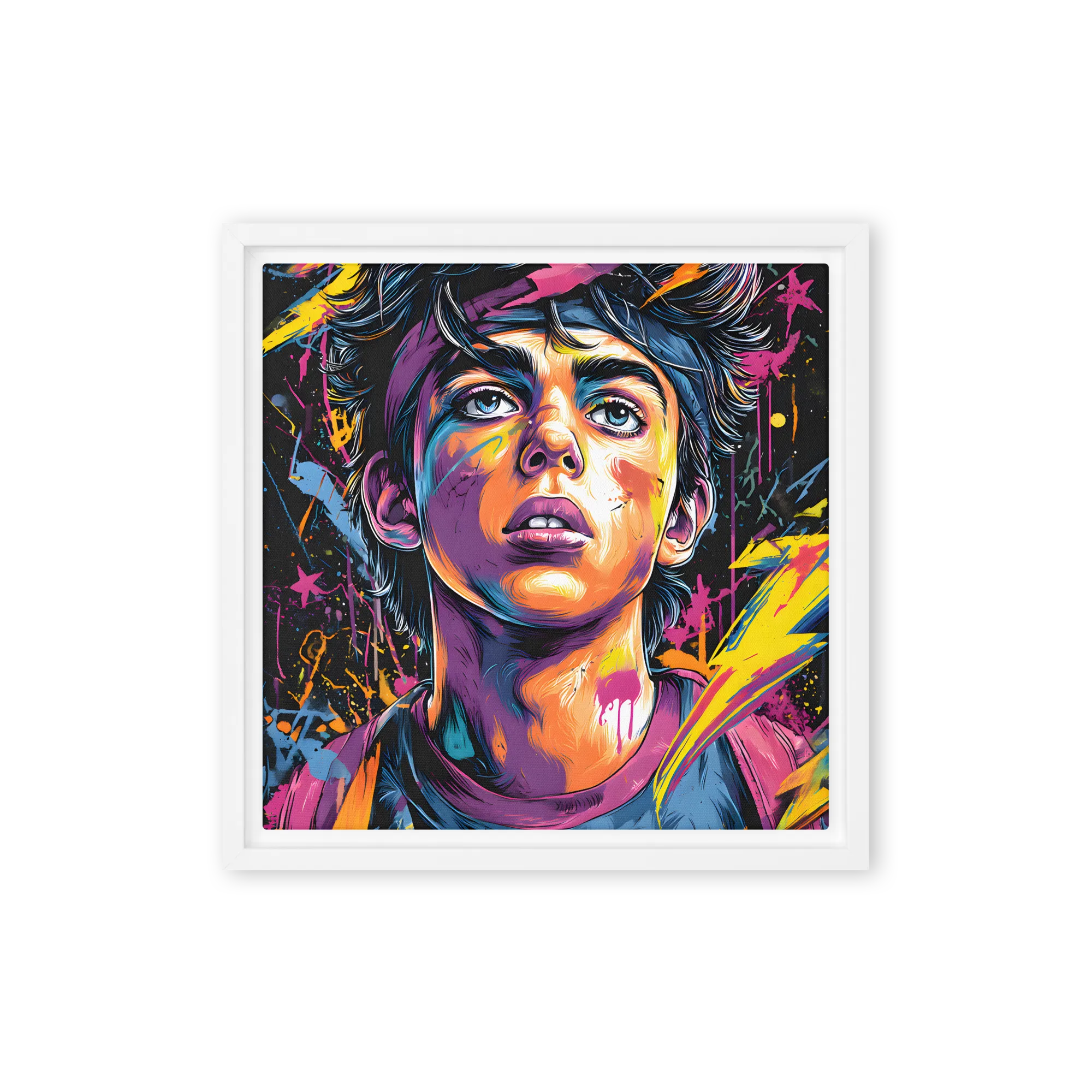 Pop Art Youth Portrait 
 Canvas | 10″x 10″