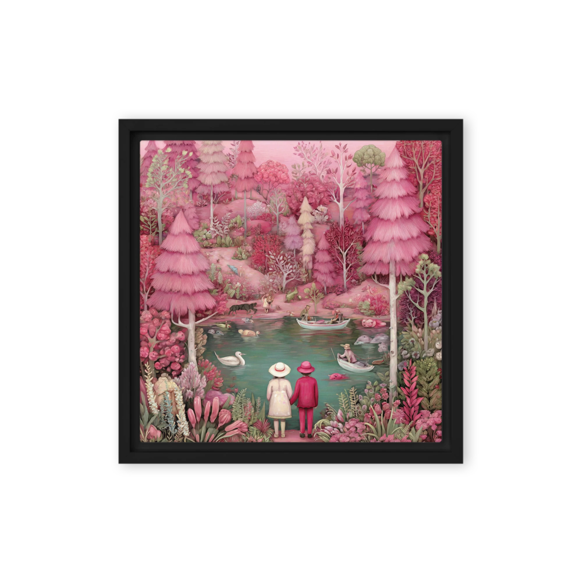 The Whimsical Pink Forest