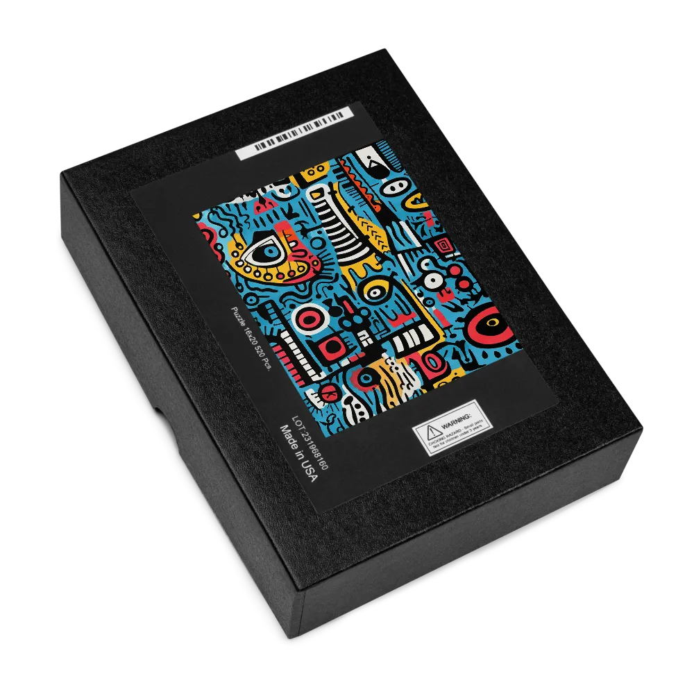 Chaotic Geometric Abstraction 
 Jigsaw Puzzle