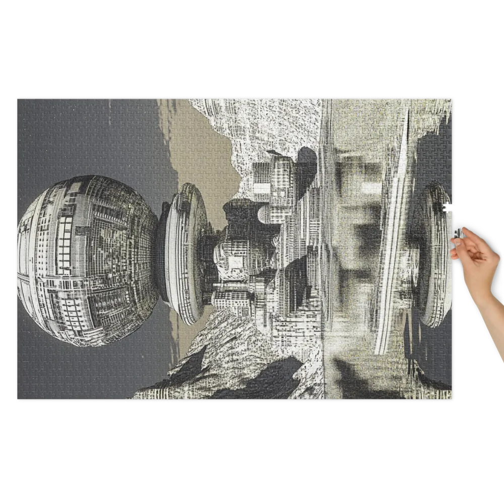 Futuristic Floating Structure | Jigsaw Puzzle (252/520 pieces)