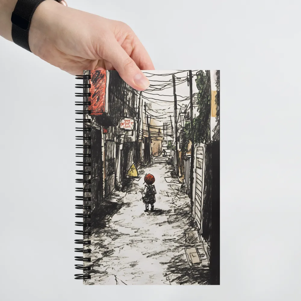 Urban Alleyway Solitude 
 Spiral Notebook | 140 pages