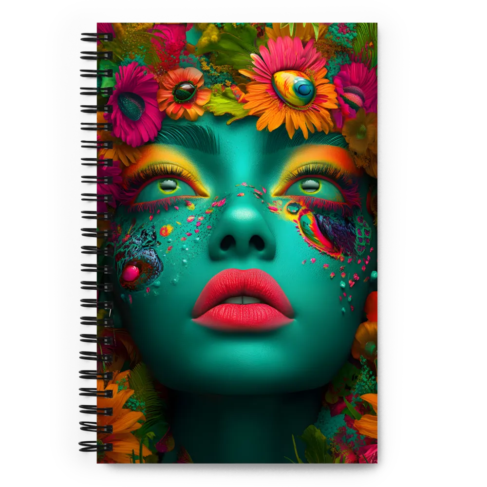 Vibrant Floral Dream 
 Spiral Notebook | 140 pages