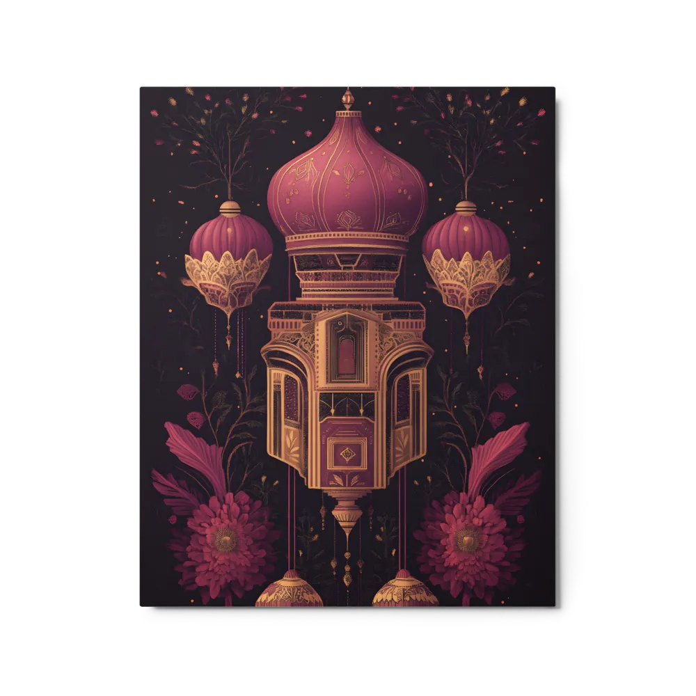 Ornate Architectural Design with Floral Elements