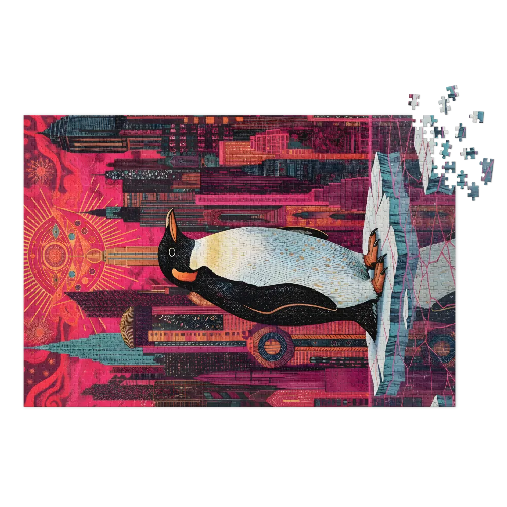 Neon City Penguin