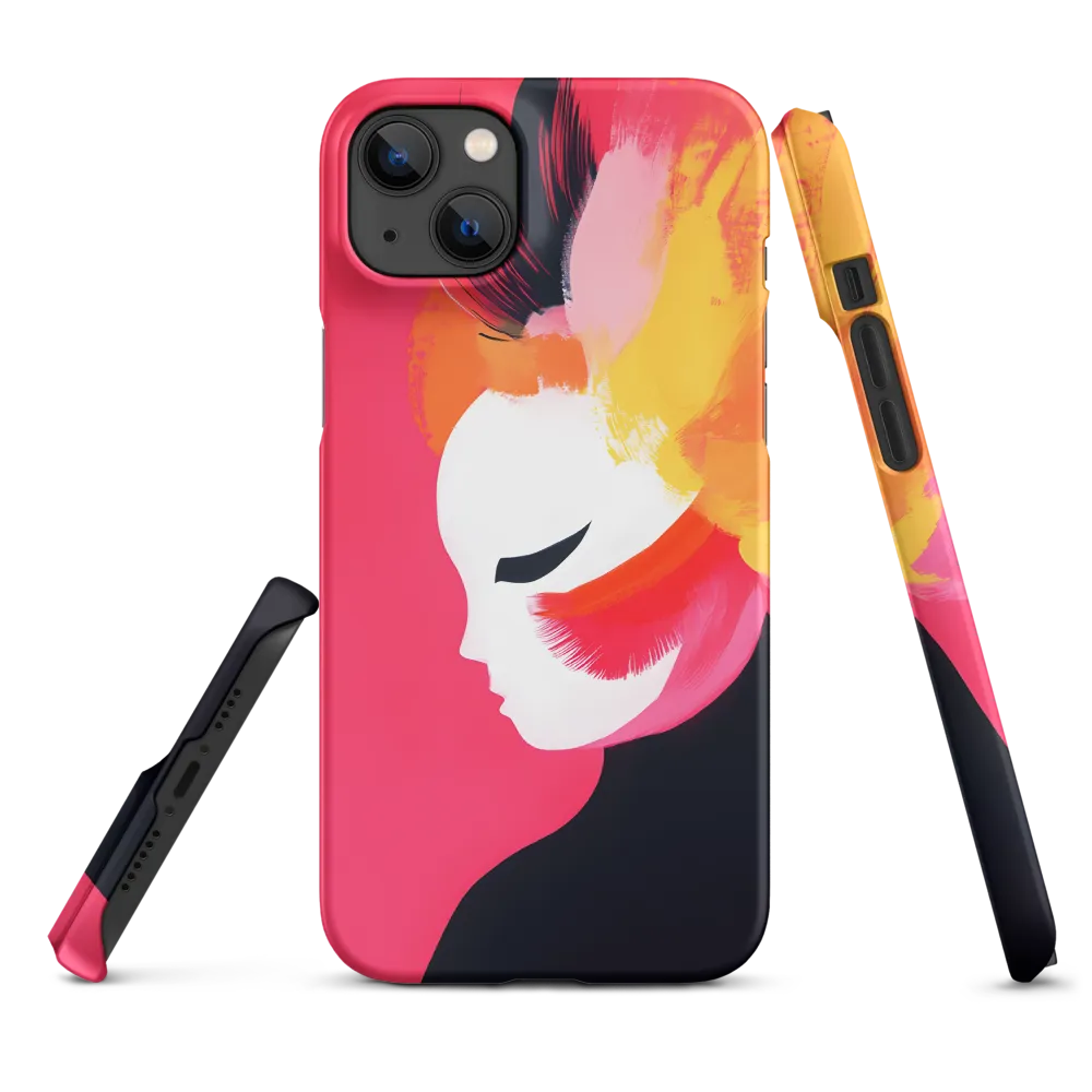 Abstract Profile Portrait of Female Figure | Phone Case