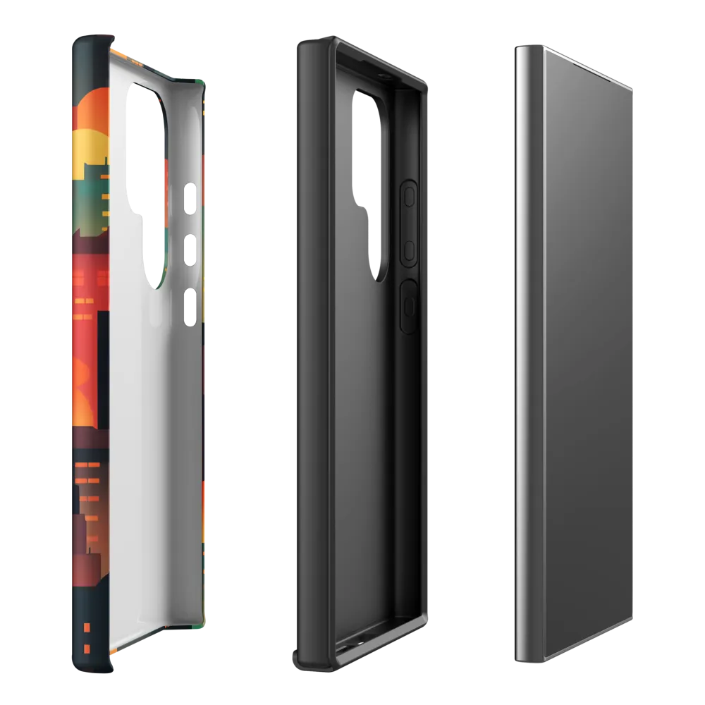Colorful Cityscape at Sunset | Phone Case