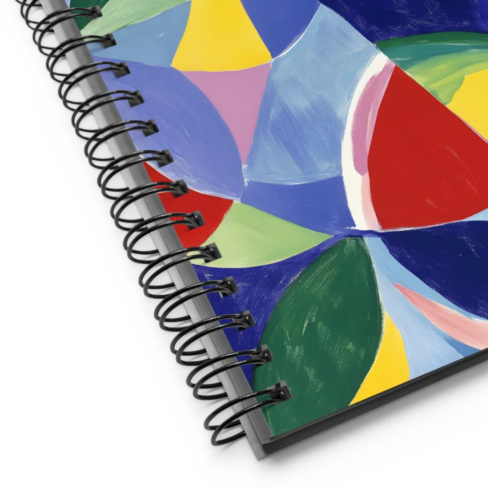 Interlocking Abstract Shapes 
 Spiral Notebook | 140 pages