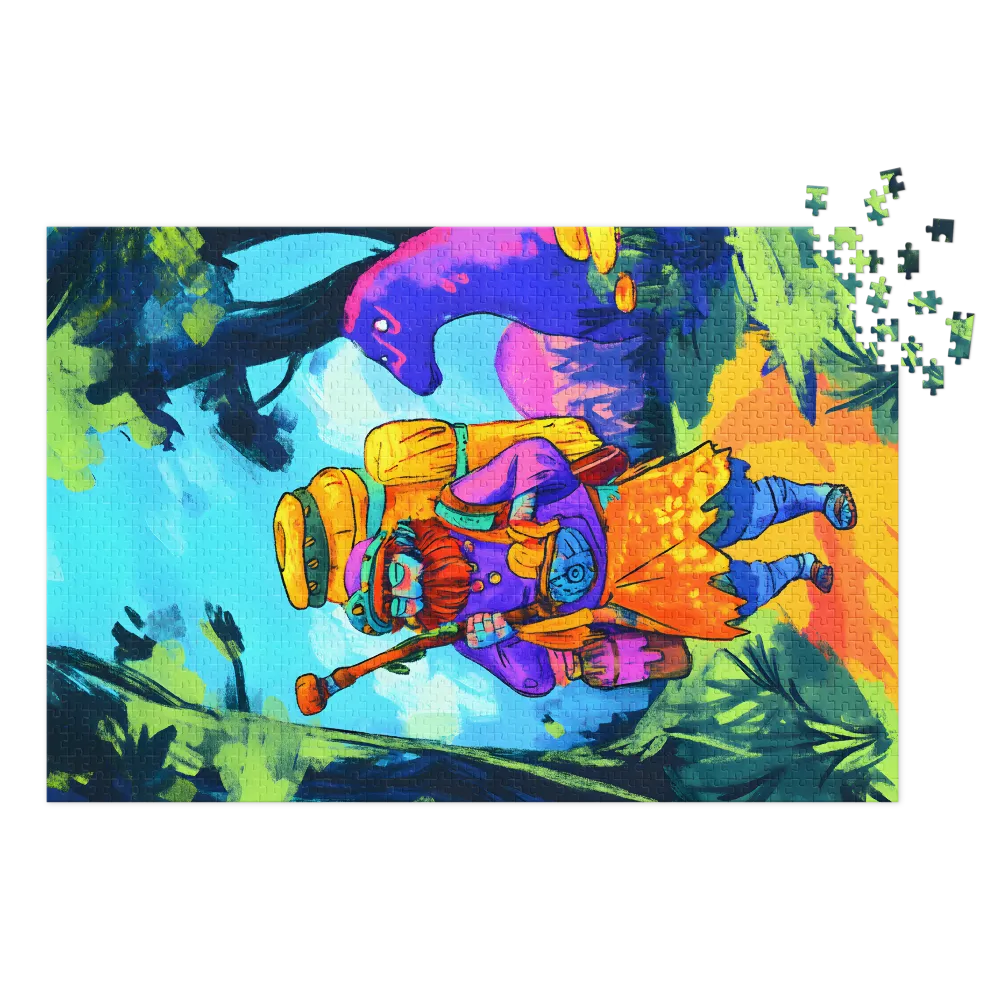 The Forest Wanderer 
 Jigsaw Puzzle in Tin Box