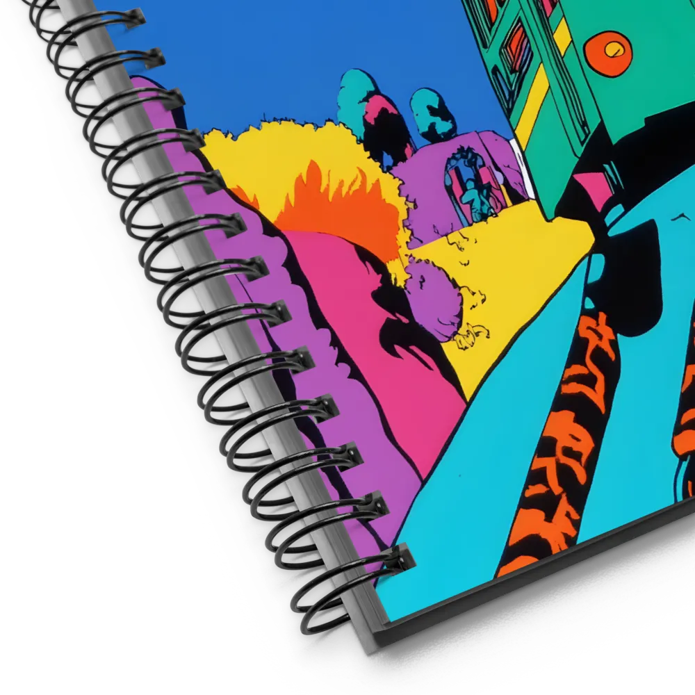 Psychedelic Bus Journey 
 Spiral Notebook | 140 pages