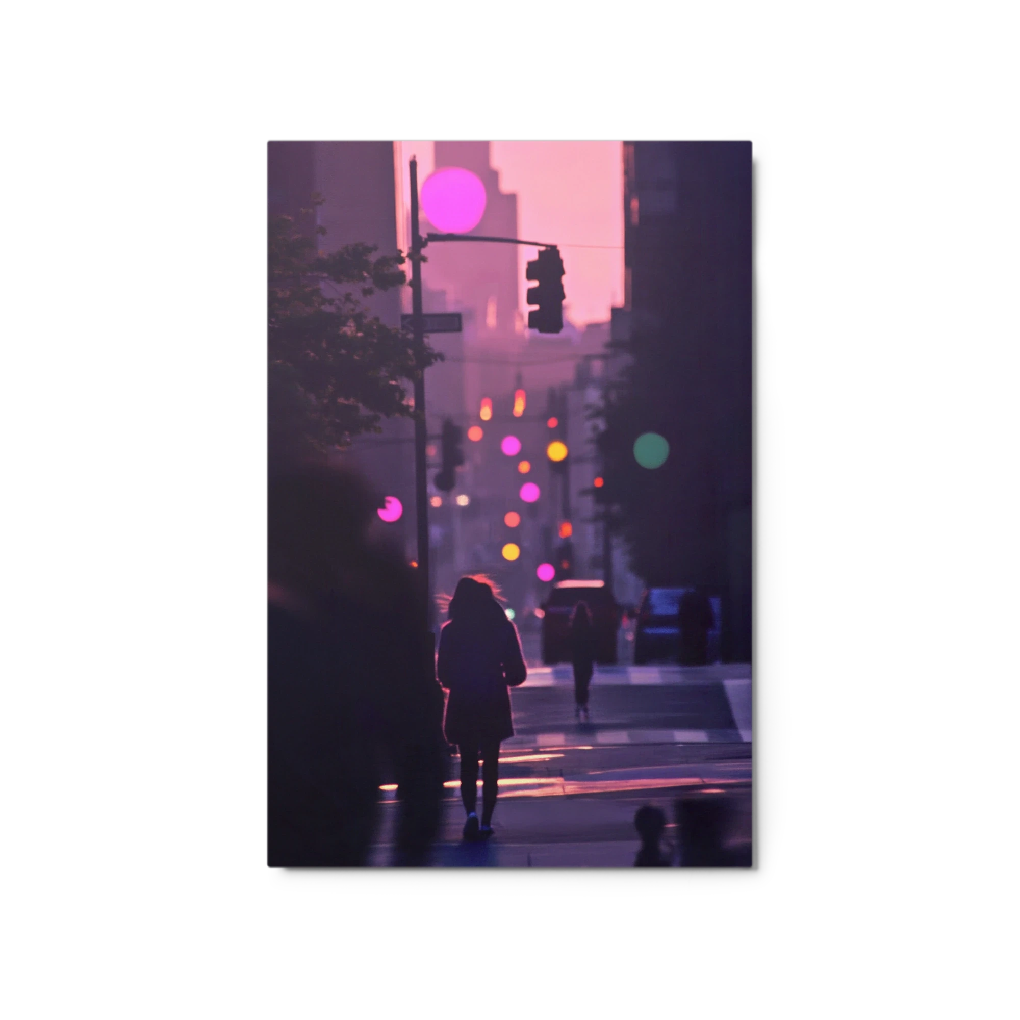 Dusk Cityscape Silhouettes