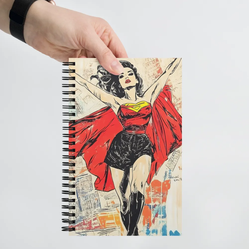 Empowered Superhero Pop Art 
 Spiral Notebook | 140 pages