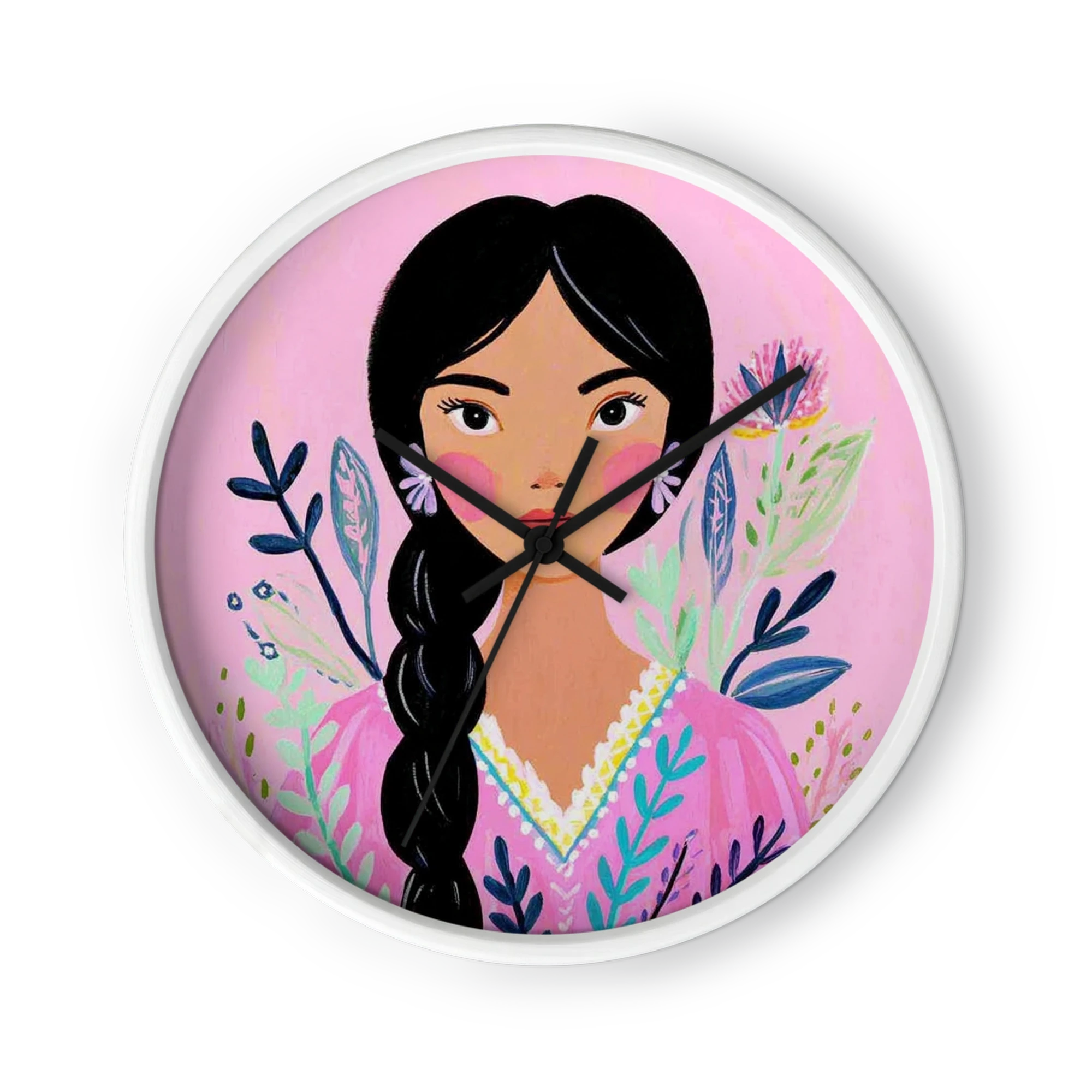 Girl with Botanical Braids