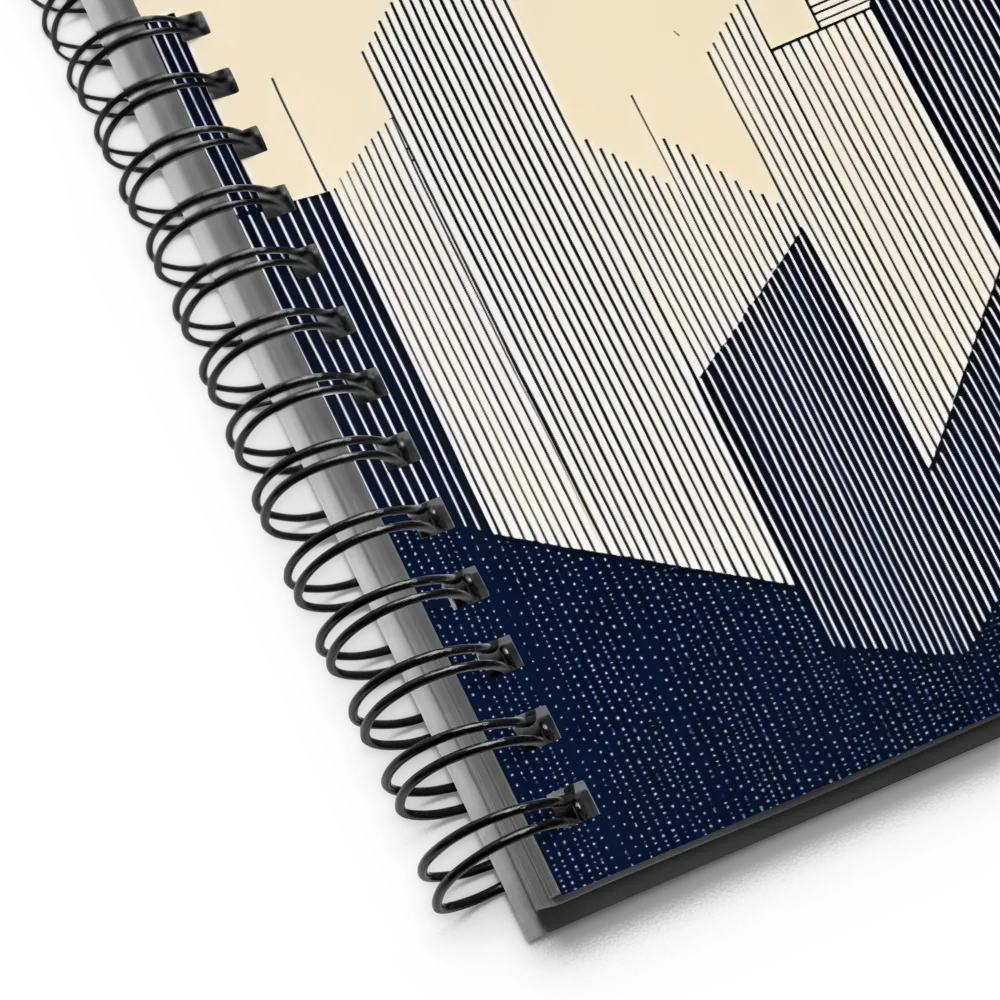 Geometric Cityscape Abstraction 
 Spiral Notebook | 140 pages