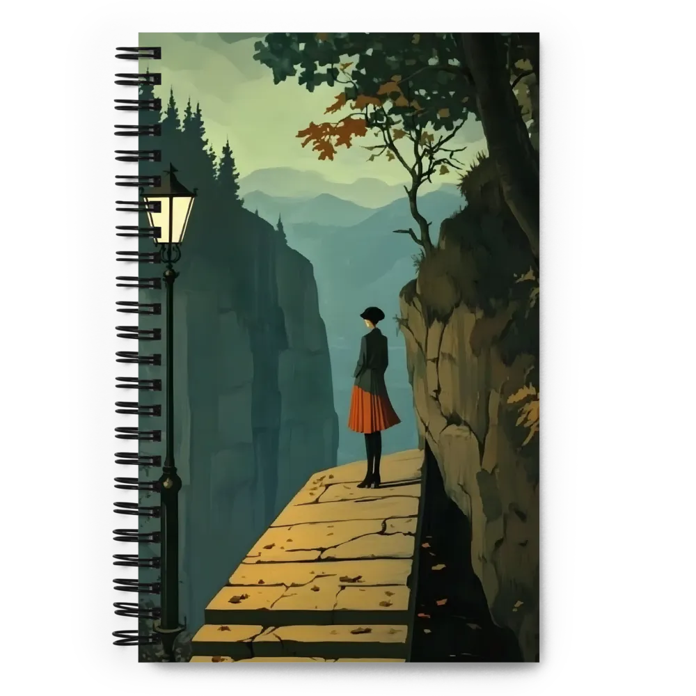 Contemplation at the Canyon Edge 
 Spiral Notebook | 140 pages