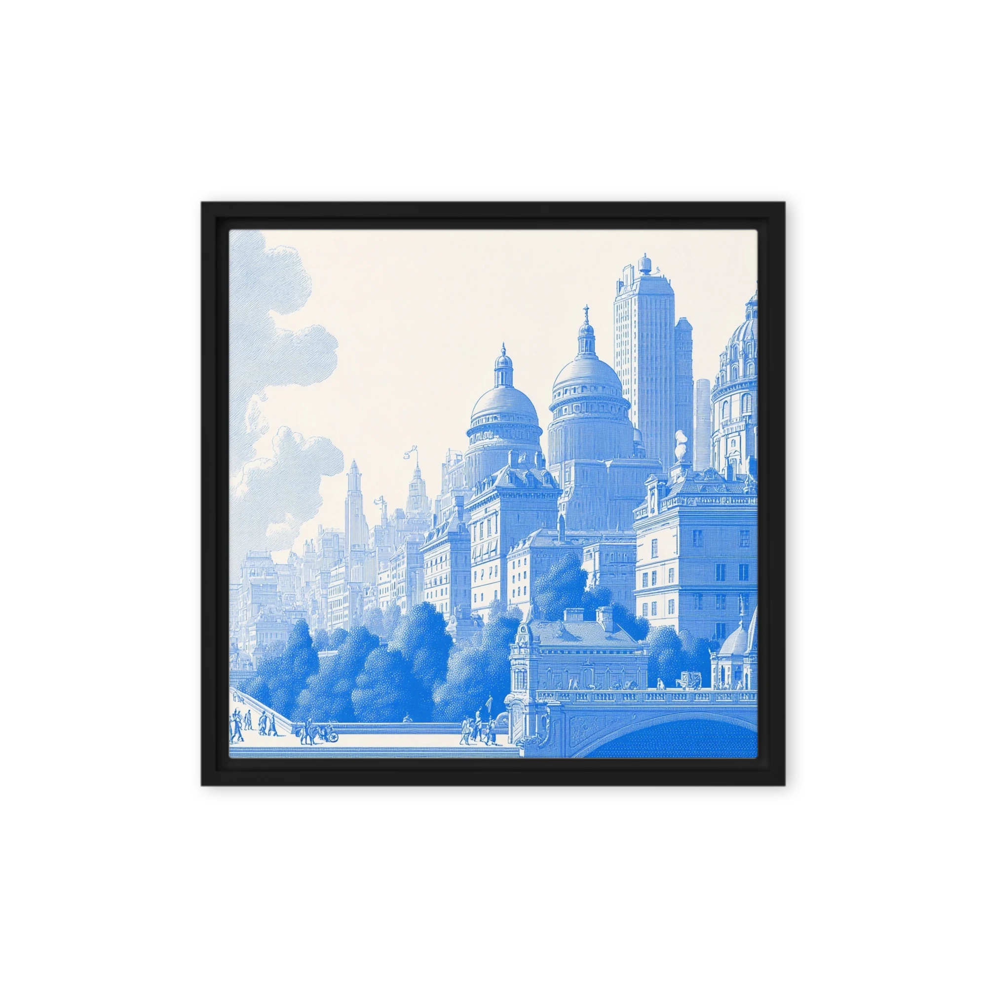 Blue Architectural Harmony