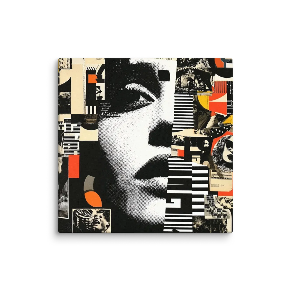Industrial Cutouts in Cadmium Orange — Halftone newsprint assembly