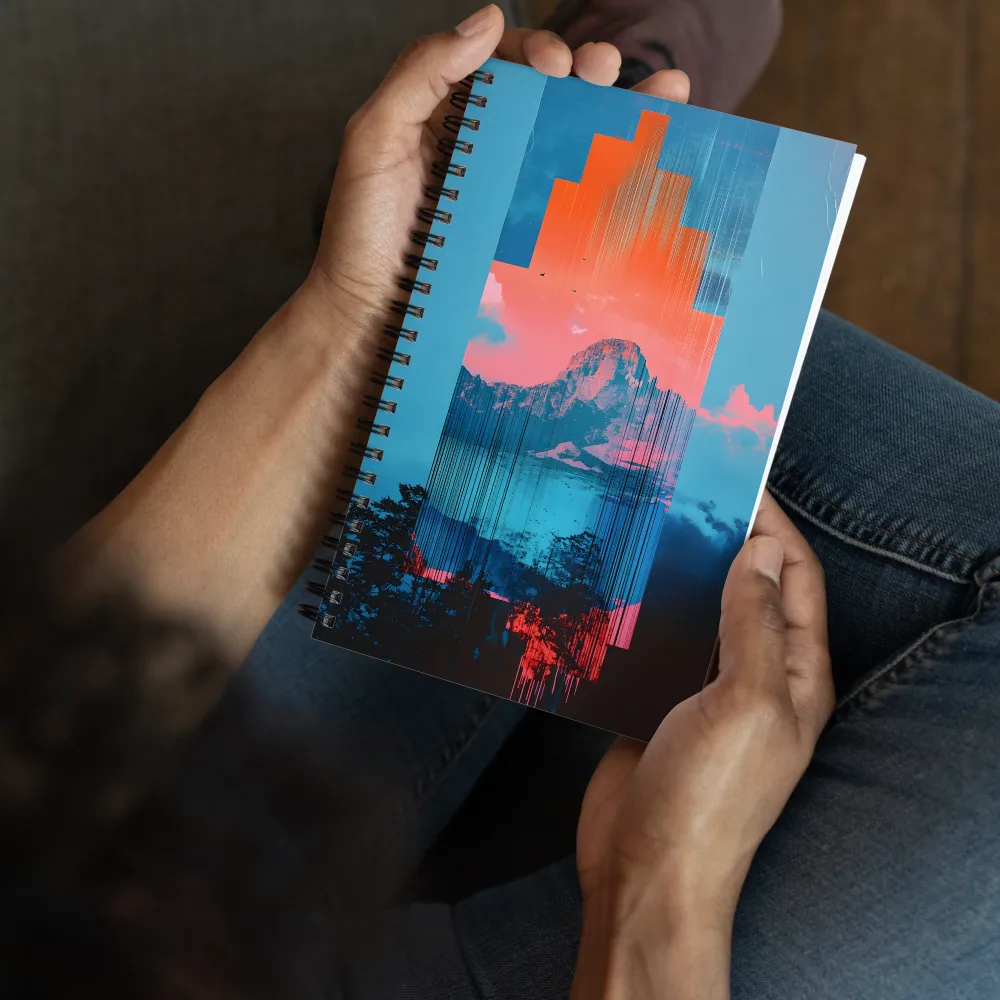 Chromatic Glitchscape 
 Spiral Notebook | 140 pages