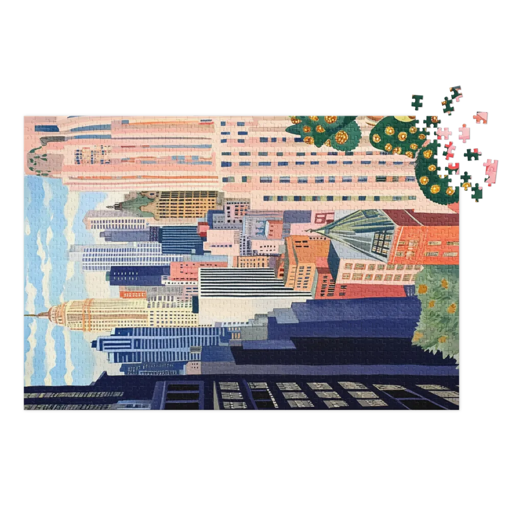 Cityscape with Skyscrapers