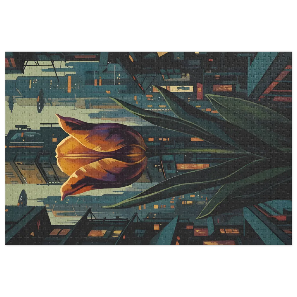Neon City Tulip | Jigsaw Puzzles