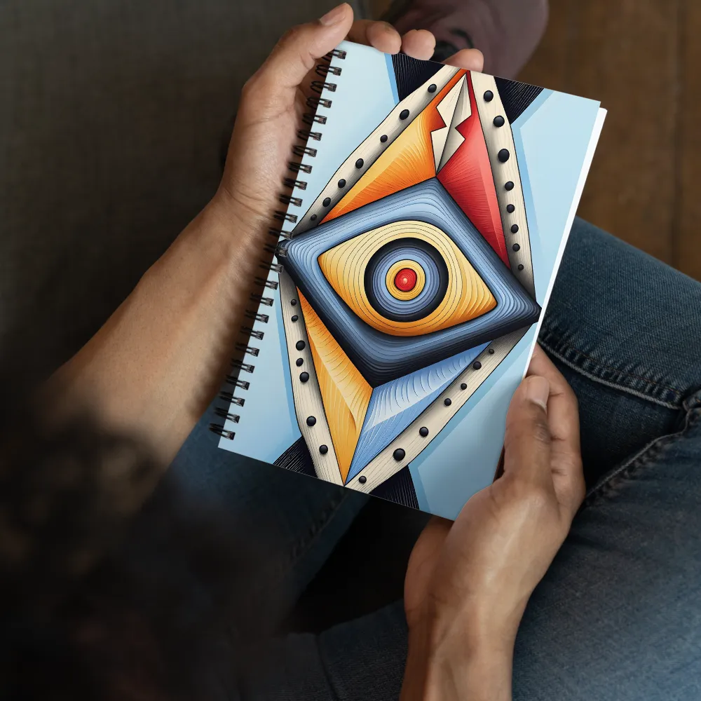 Quilled Eye Geometry 
 Spiral Notebook | 140 pages