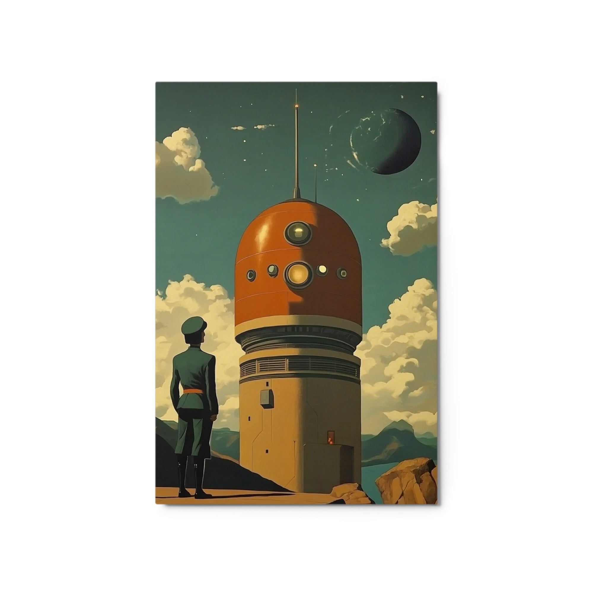 Retro-Futuristic Robot Landscape