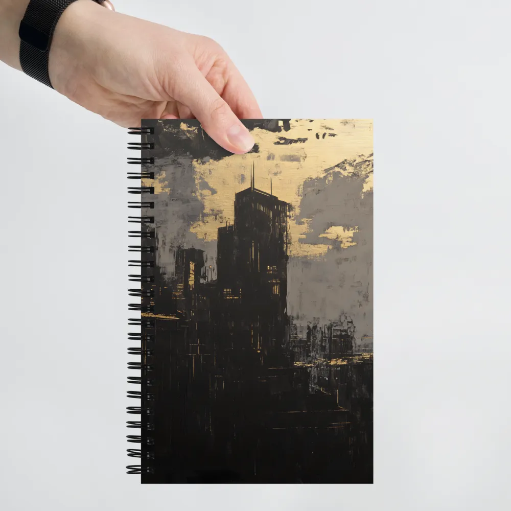 Gilded Urban Canvas 
 Spiral Notebook | 140 pages