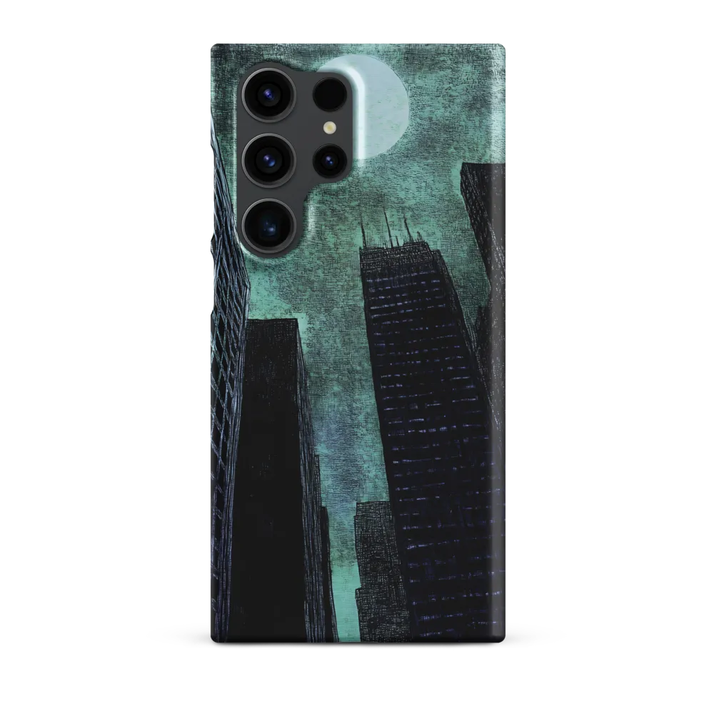 Moody Cityscape with Moon | Phone Case